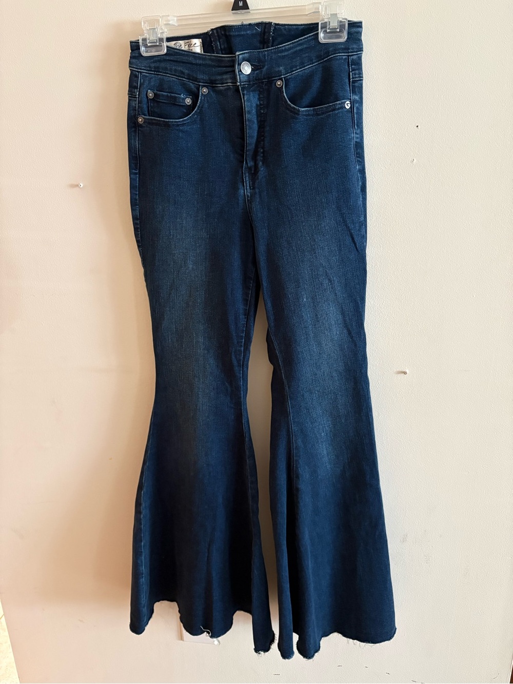 Free People We the free CRVY Super High-Rise Lace-up Flare Jeans - Picture 3 of 6